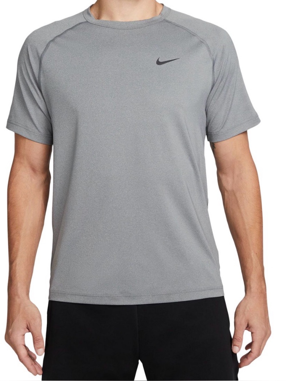 Nike Light Gray Performance Short Sleeve Tee - Picture 6 of 6